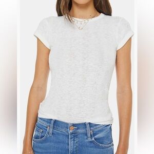 MOTHER Itty Bitty Ringer T-Shirt | Fluff | Size XS